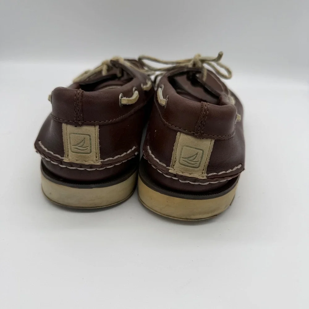 Sperry Top-Sider Mens Authentic Original Boat Shoes Brown Leather 9.5 M 0786707